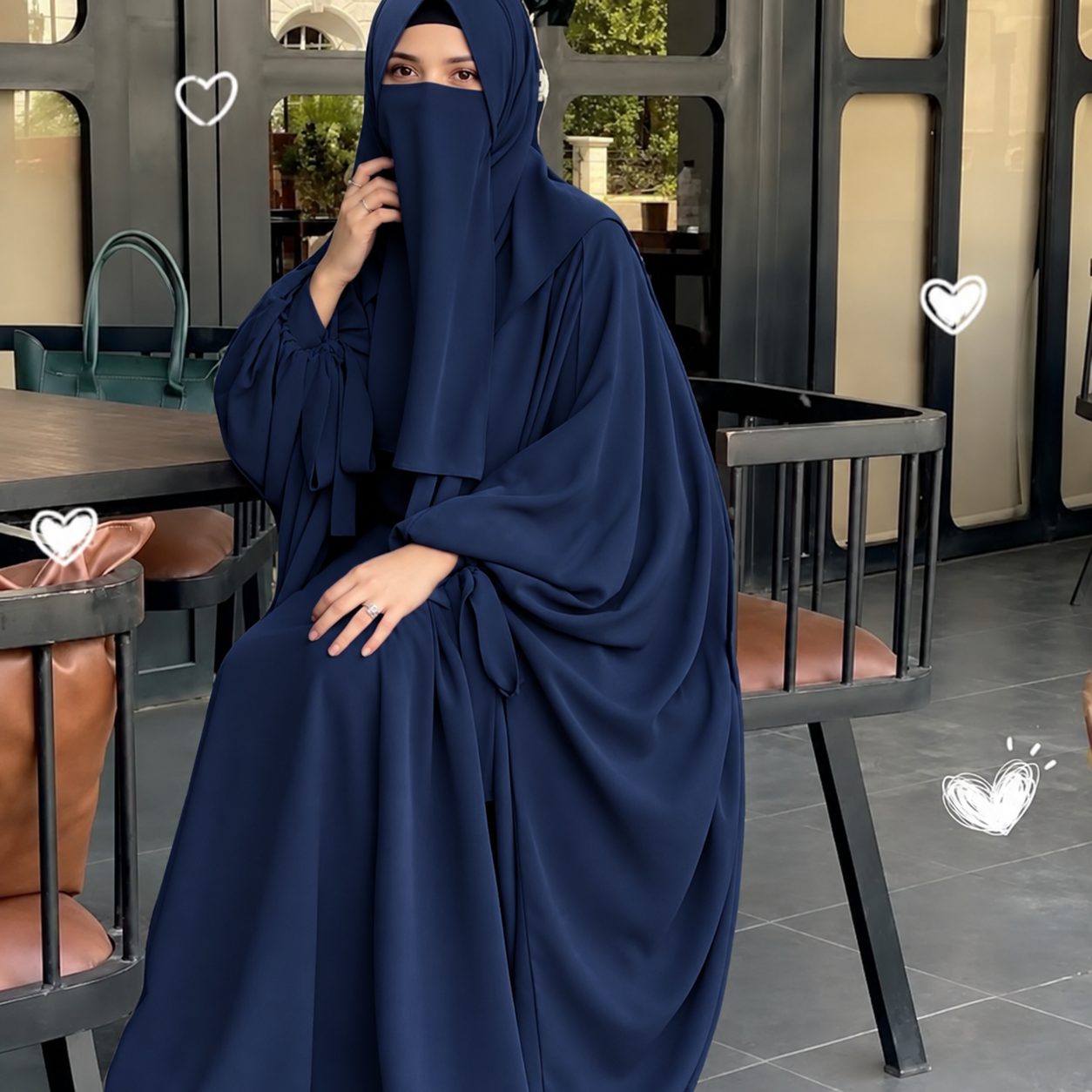 4-Piece Butterfly Abaya Set. photo 5