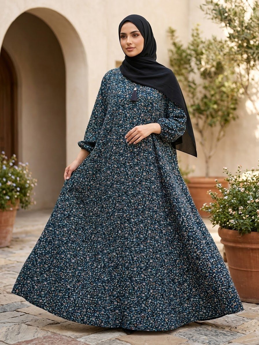 Printed Flair Abaya for Women photo 5