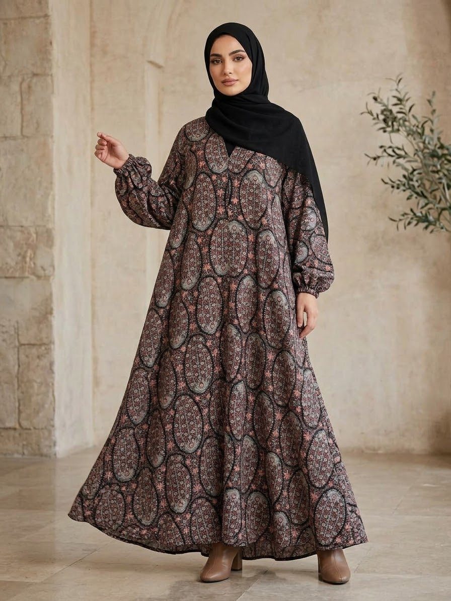 Printed Flair Abaya for Women photo 4