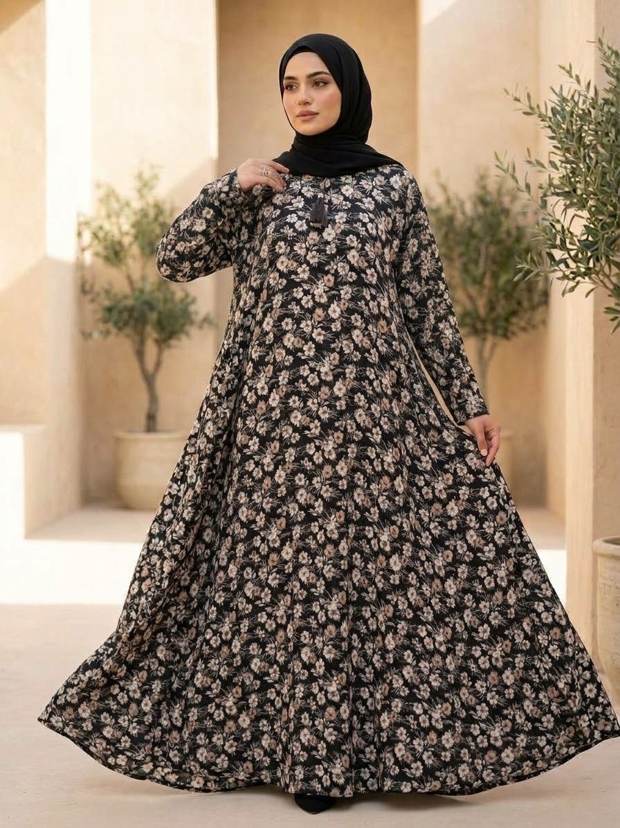 Printed Flair Abaya for Women photo 2