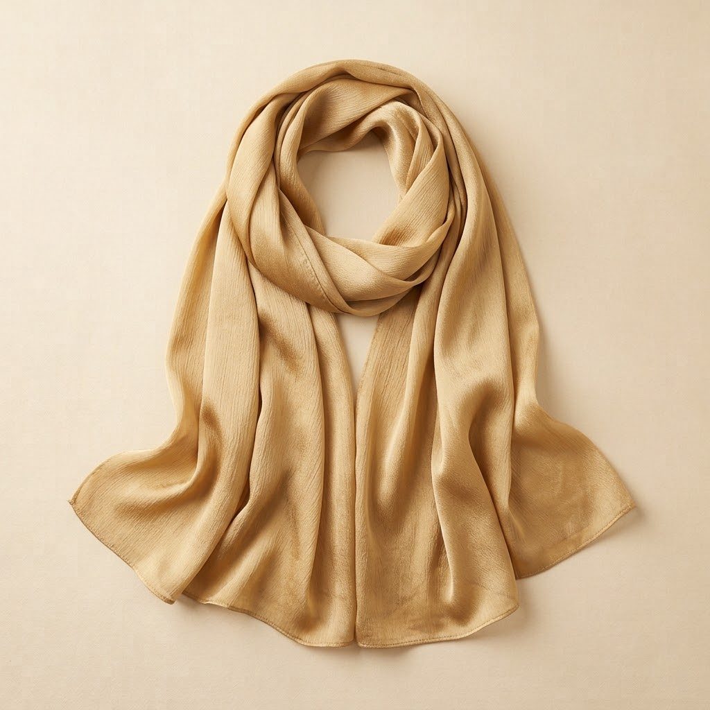 Premium Crinkle Silk Hijabs | Luxurious Modest Wear - hijabs in Satin silk-touch weave with matte backing